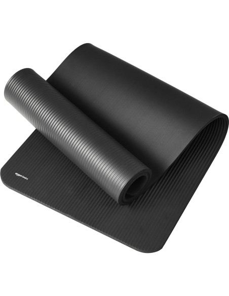 Almohadilla de Yoga Extra Gruesa Amazon Basics 1.27 cm Negra