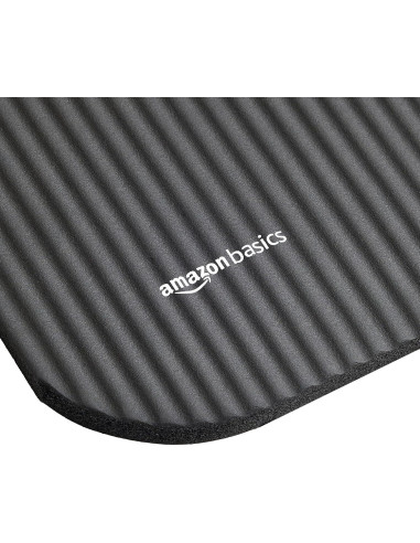 Almohadilla de Yoga Extra Gruesa Amazon Basics 1.27 cm Negra