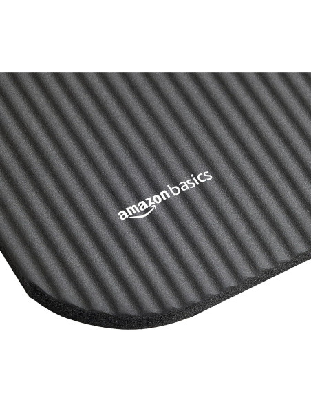 Almohadilla de Yoga Extra Gruesa Amazon Basics 1.27 cm Negra