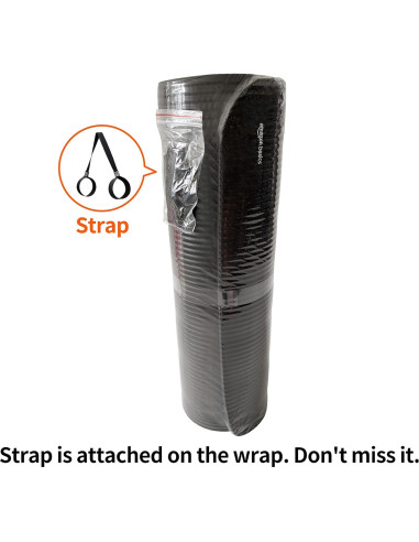 Almohadilla de Yoga Extra Gruesa Amazon Basics 1.27 cm Negra