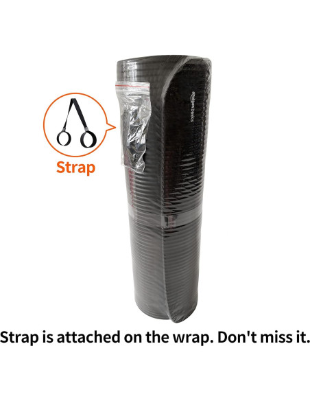 Almohadilla de Yoga Extra Gruesa Amazon Basics 1.27 cm Negra