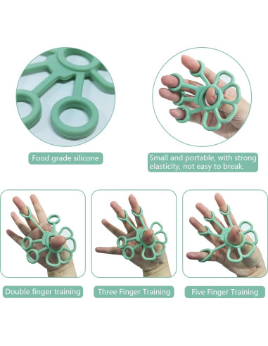Fortalecedor de Agarre de Mano WithFlying - Silicona Verde Azul