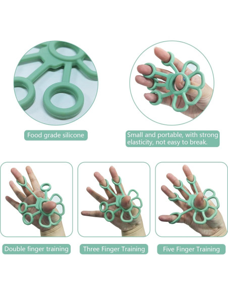 Fortalecedor de Agarre de Mano WithFlying - Silicona Verde Azul