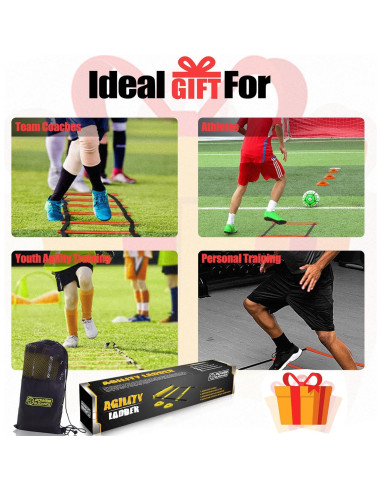 Escalera de Agilidad POWER GUIDANCE 6.1m con Conos y Bolsa