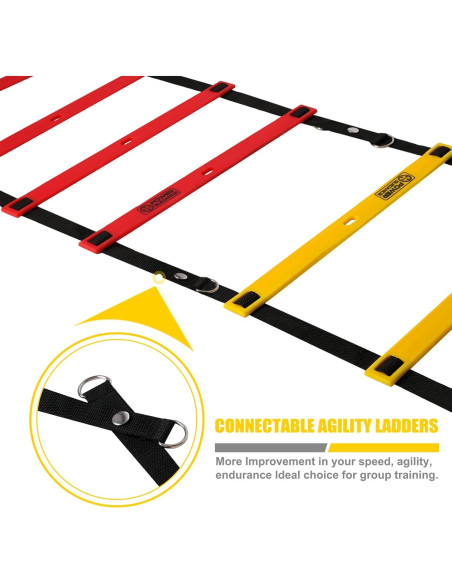 Escalera de Agilidad POWER GUIDANCE 6.1m con Conos y Bolsa