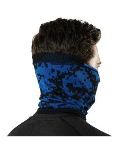 Calentador de Cuello TSLA Gaiter Camo Azul Unisex Ligero 2