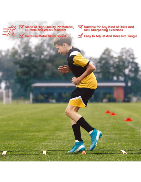 Escalera de Agilidad POWER GUIDANCE 6.1m con Conos y Bolsa