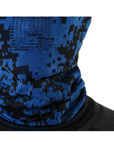 Calentador de Cuello TSLA Gaiter Camo Azul Unisex Ligero