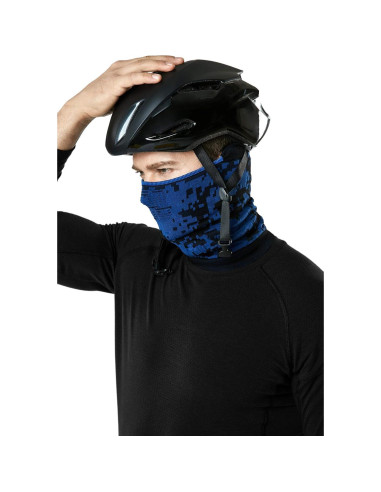 Calentador de Cuello TSLA Gaiter Camo Azul Unisex Ligero