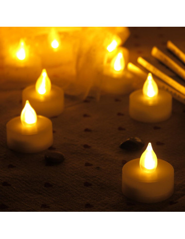 iZAN 6 Velas LED Sin Llama con Control Remoto y Temporizador