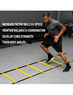 Escalera de Agilidad TNZMART 3.05m con Bolsa de Transporte 2