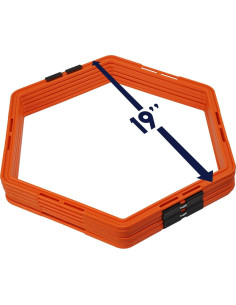 Anillos de Agilidad Hexagonales Yes4All U99M - 6 Piezas 48 cm 2