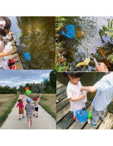 Juego de 3 Redes Telescópicas M-jump para Atrapar Insectos y Peces