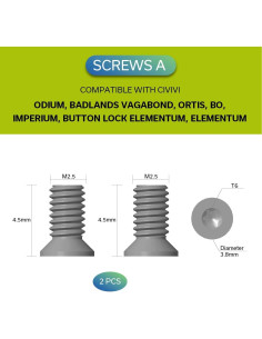 Tornillos de Clip de Bolsillo CIVIVI CA-12B Acero Inoxidable 2