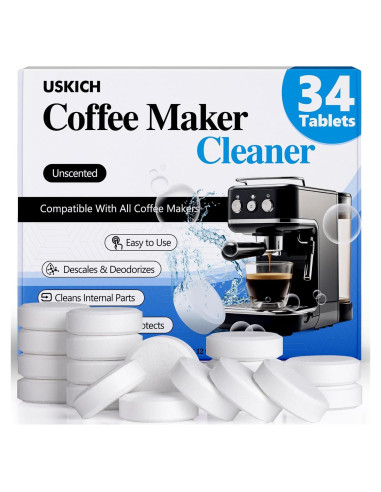 Tabletas Limpiadoras USKICH para Cafeteras - 34 Unidades