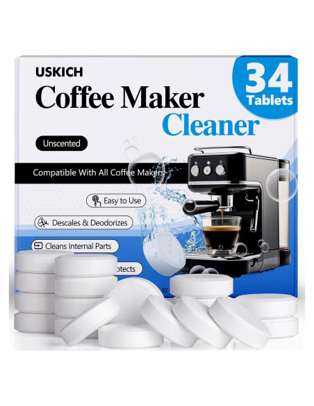 Tabletas Limpiadoras USKICH para Cafeteras - 34 Unidades