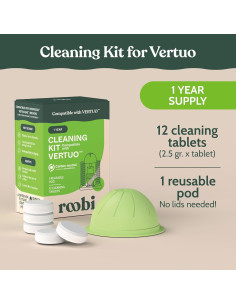 Kit de Limpieza Roobi para Nespresso Vertuoline - 12 Tabletas y Vaso 2