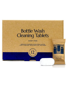 Tabletas Limpiadoras de Botellas Cleanomic - Paquete de 12