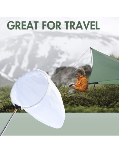 Red de Mariposas Telescópica Rngeo Acero Inoxidable 38-178 cm