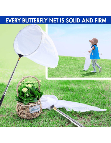 Red de Mariposas Telescópica Rngeo Acero Inoxidable 38-178 cm