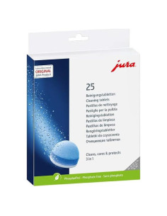 Tabletas de limpieza 3 fases Jura 25 unidades 141.75g