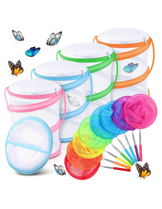 Kit de Redes Telescópicas y Jaulas para Mariposas VercanMonth - 12 Pcs