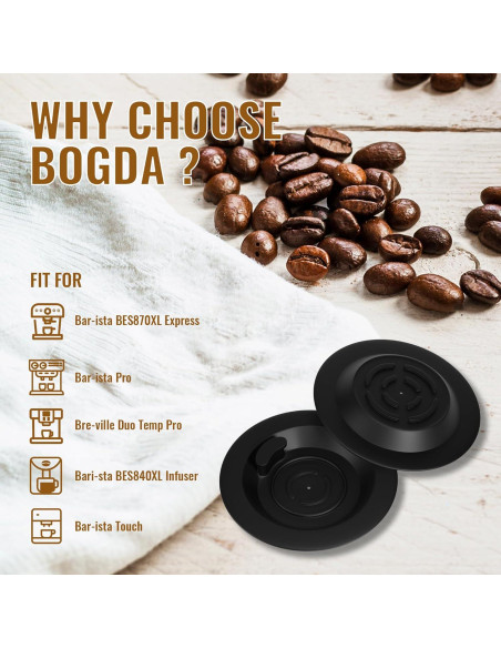 Disco de Limpieza BOGDA 54mm para Máquina Espresso Breville