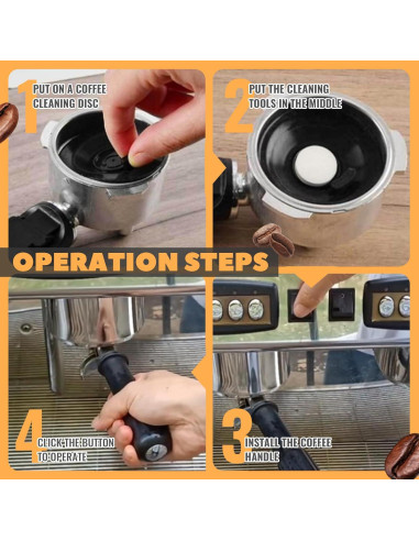 Disco de Limpieza BOGDA 54mm para Máquina Espresso Breville