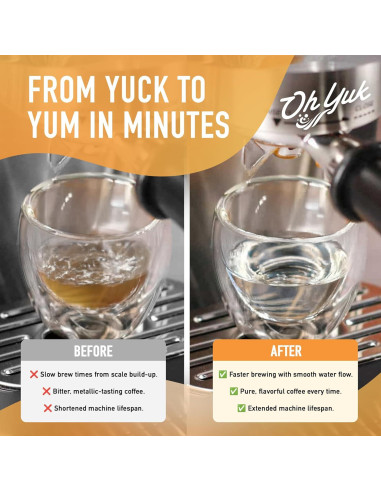 Desincrustante para Cafeteras Oh Yuk - 0.47 L Biodegradable