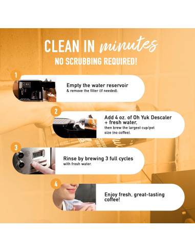 Desincrustante para Cafeteras Oh Yuk - 0.47 L Biodegradable