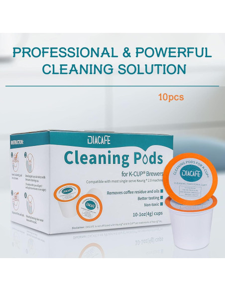 Cápsulas de Limpieza Keurig 10 Paquetes Desincrustante