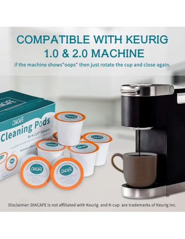 Cápsulas de Limpieza Keurig 10 Paquetes Desincrustante
