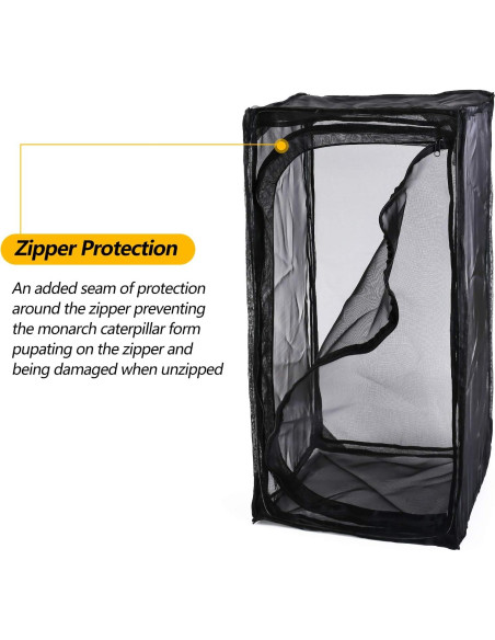 Jaula de Mariposas Restcloud 38x38x76cm Plegable con Fondo Deslizante Jaula de Mariposas Restcloud 38x38x76cm Plegable con Fondo Deslizante