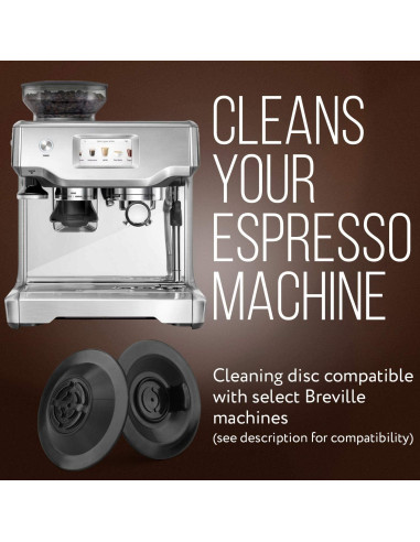 Disco de Limpieza para Espresso Breville 54mm - 2 Piezas