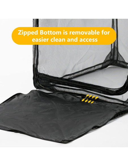 Jaula de Mariposas Restcloud 38x38x76cm Plegable con Fondo Deslizante Jaula de Mariposas Restcloud 38x38x76cm Plegable con Fondo Deslizante