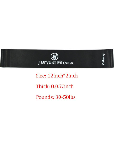 Bandas de Resistencia Gruesas J Bryant - 5 Niveles, 1.45 mm