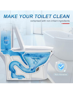 Limpiador de Inodoro KIISIISO - 9 Botellas, 1.8 L, Efecto Azul 2