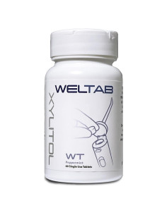 Tabletas de Flossing de Agua Weltab WT - 60 Unidades - Sabor Menta