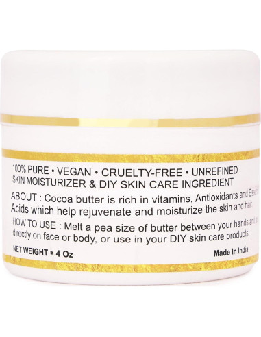 Manteca de Cacao Cruda Orgánica 100% Pura 454g - Bless International