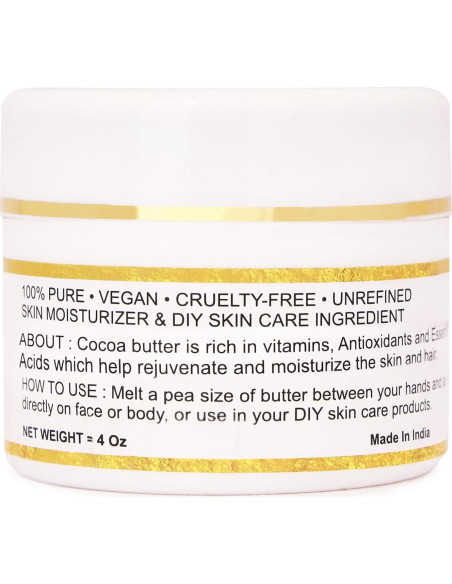 Manteca de Cacao Cruda Orgánica 100% Pura 454g - Bless International