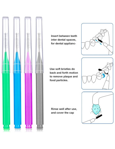 100 Piezas Cepillos Interdentales Patelai - Higiene Oral Completa