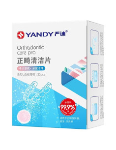 Tabletas Limpiadoras YANDY para Retenedores Invisalign 30 Unidades