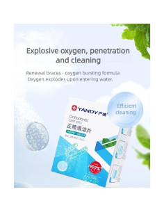 Tabletas Limpiadoras YANDY para Retenedores Invisalign 30 Unidades 2