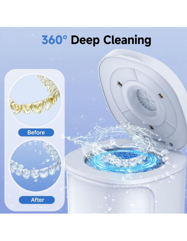 Limpiador Ultrasónico Gopink 200ml con Luz U/V y 4 Modos