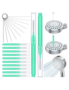Limpiador de Cabezal de Ducha Lumkew Verde - 10 Picos de Limpieza