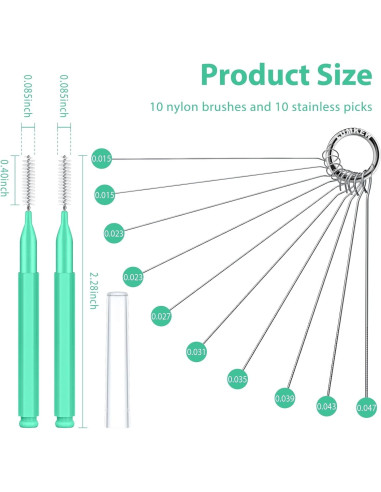 Limpiador de Cabezal de Ducha Lumkew Verde - 10 Picos de Limpieza