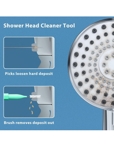 Limpiador de Cabezal de Ducha Lumkew Verde - 10 Picos de Limpieza