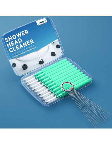 Limpiador de Cabezal de Ducha Lumkew Verde - 10 Picos de Limpieza