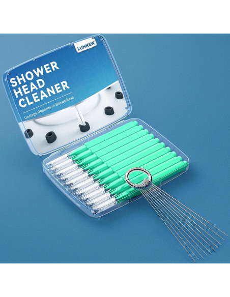 Limpiador de Cabezal de Ducha Lumkew Verde - 10 Picos de Limpieza