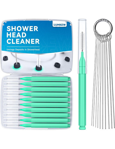 Limpiador de Cabezal de Ducha Lumkew Verde - 10 Picos de Limpieza